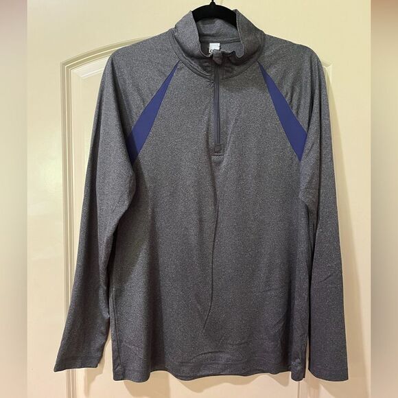 ALO Yoga Other - ALO Long Sleeve Quarter-Zip Lightweight Pullover With Insets Gray Blue Men’s Med